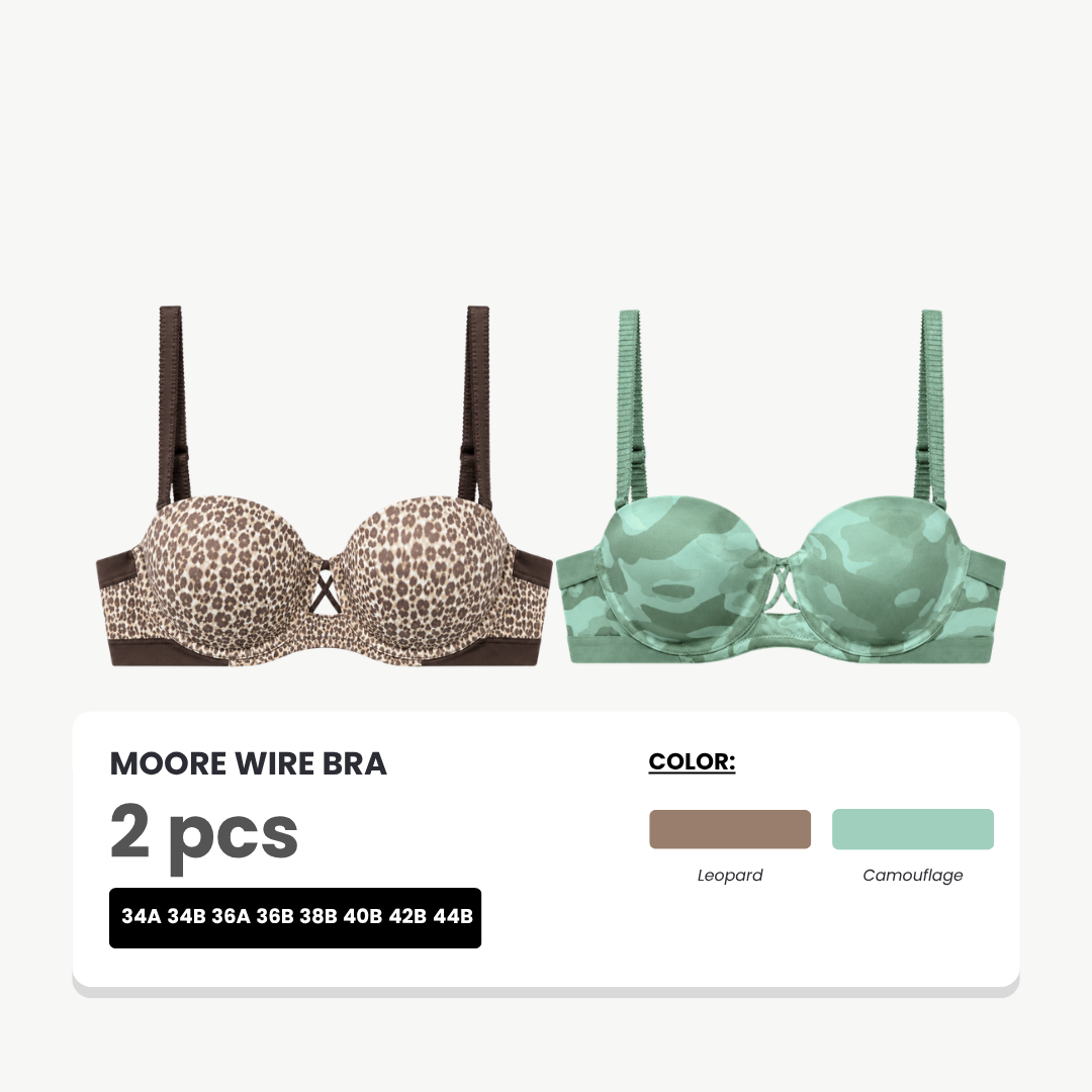 Moore Bra Kawat Busa Tipis 2 Pcs