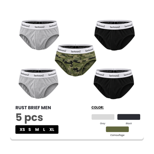 RUST Boxer Brief Regular Sizes 5 Pcs