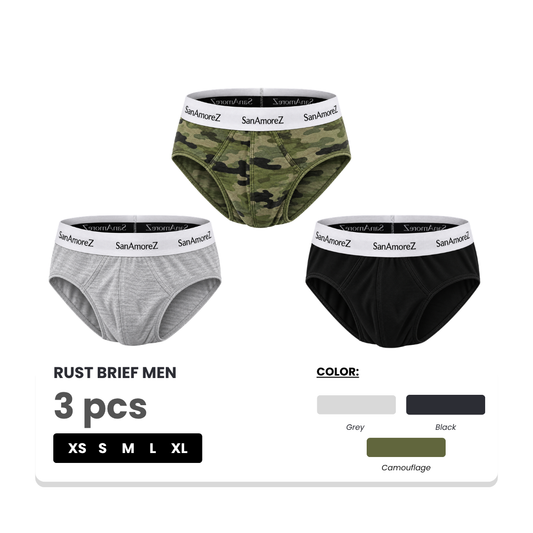 RUST Boxer Brief Regular Sizes 3 Pcs