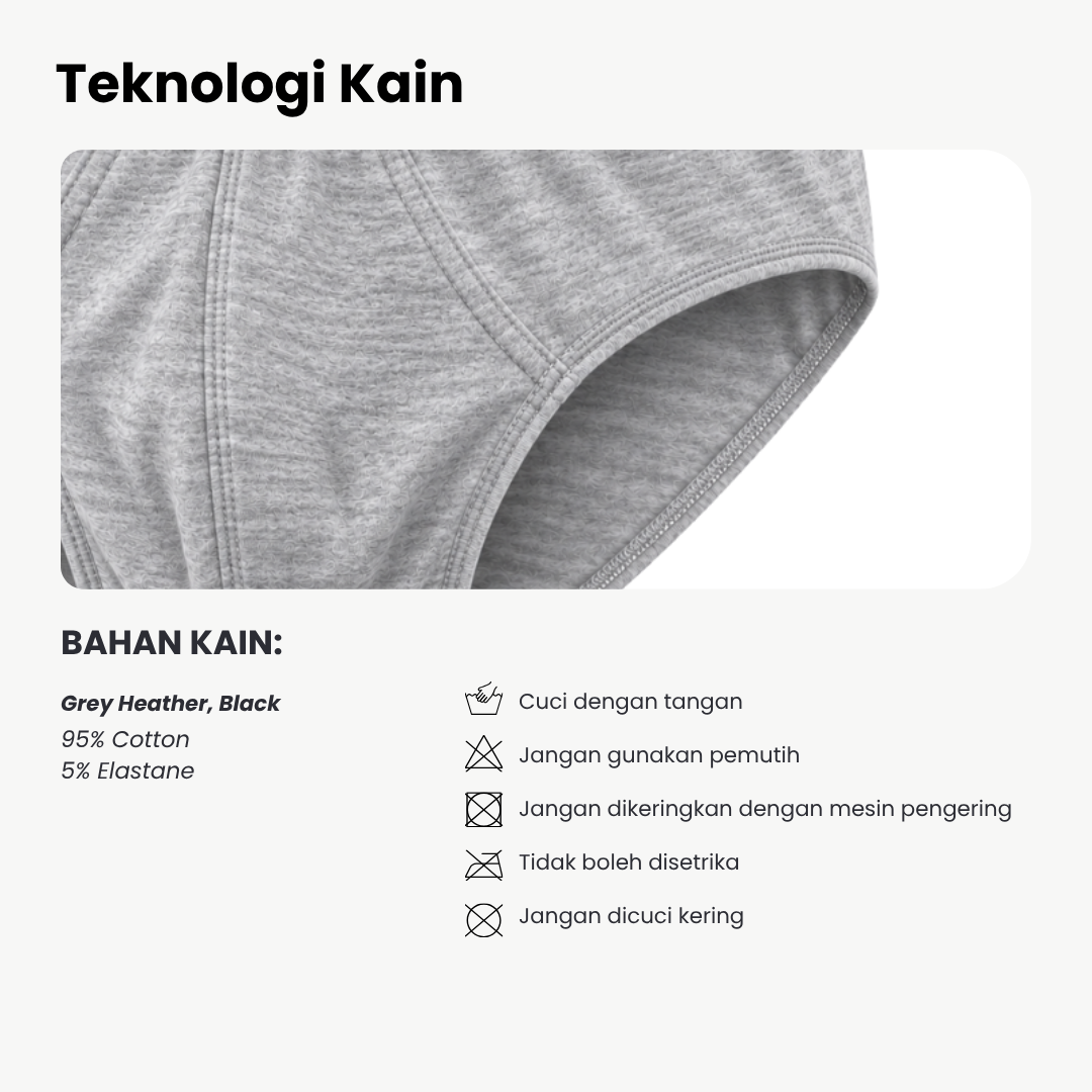 RUST Boxer Brief Regular Sizes 5 Pcs