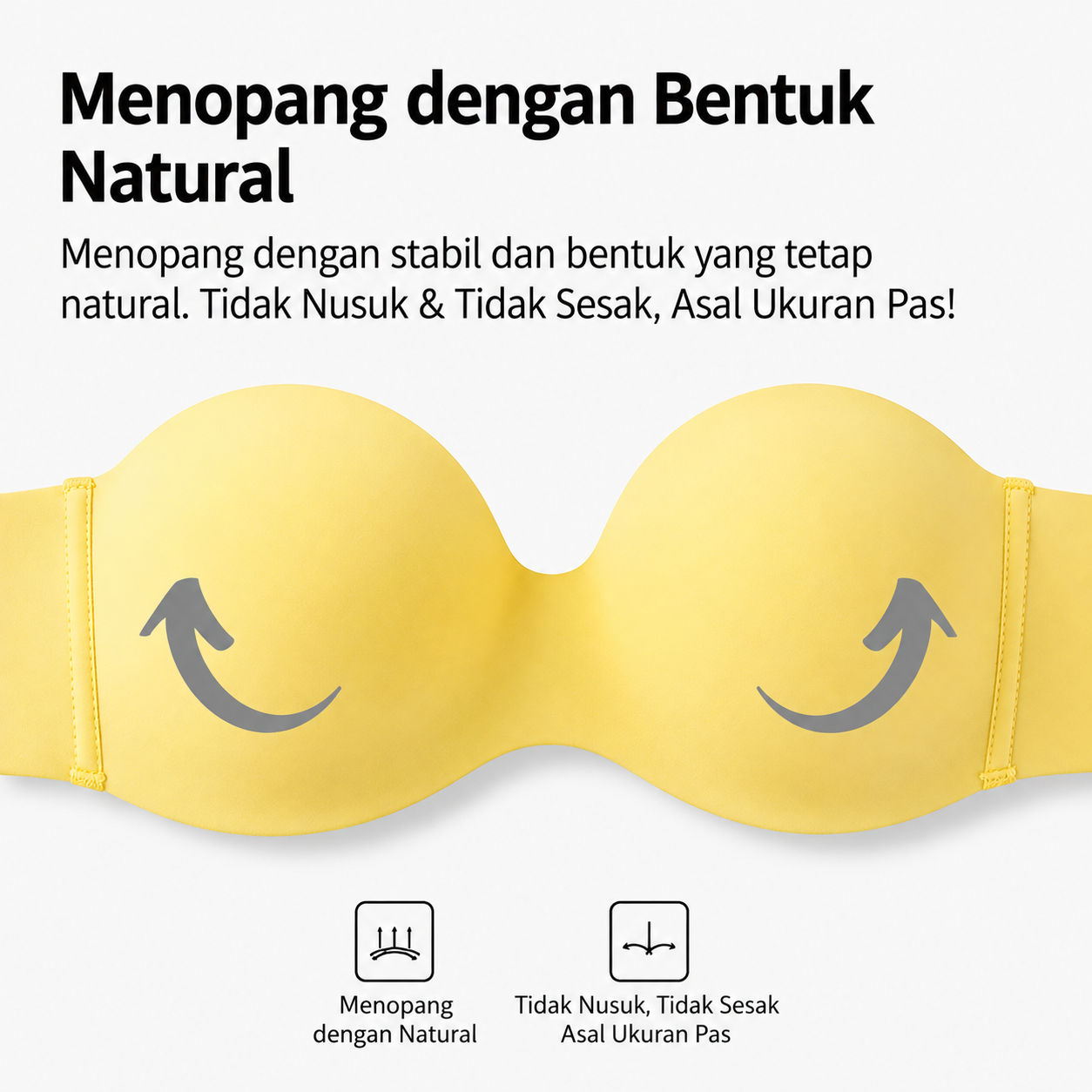 Gili Bra Tanpa Kawat Busa Tipis
