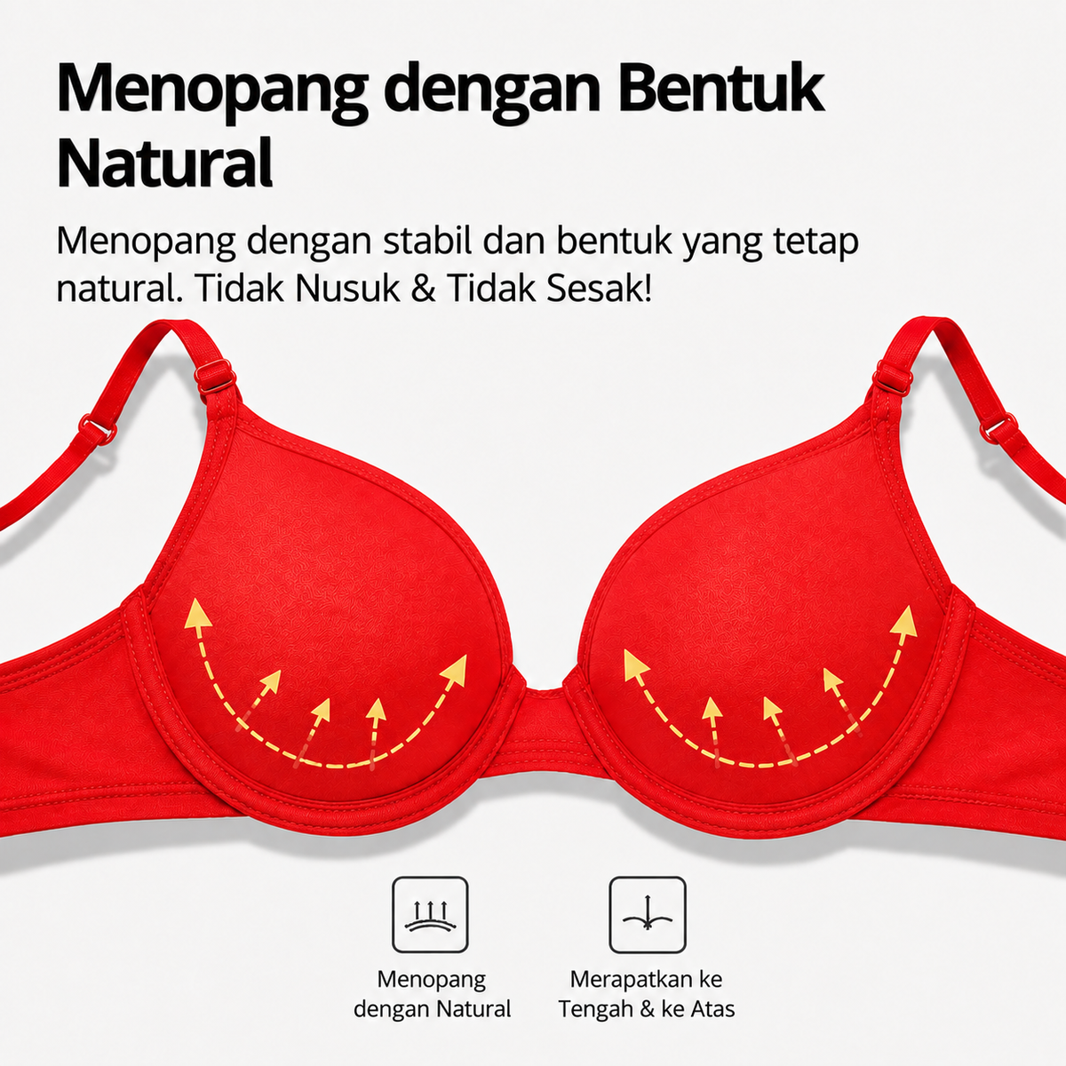 Rotesser Bra Kawat Busa Tebal Pushup