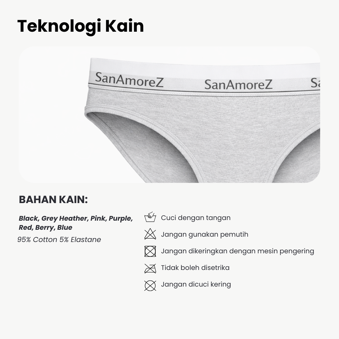 TAMAR Celana Dalam Katun Wanita 2 Pcs