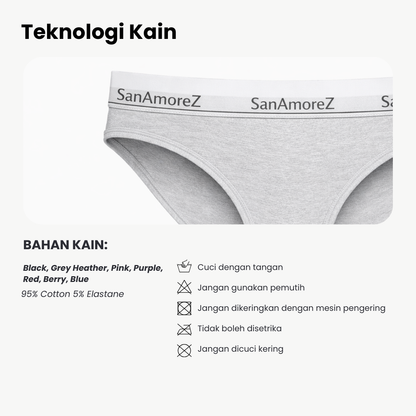 TAMAR Celana Dalam Katun Wanita 2 Pcs