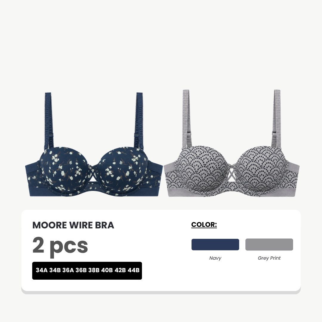 Moore Bra Kawat Busa Tipis 2 Pcs