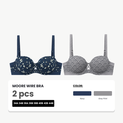 Moore Bra Kawat Busa Tipis 2 Pcs