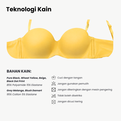 Gili Bra Tanpa Kawat Busa Tipis