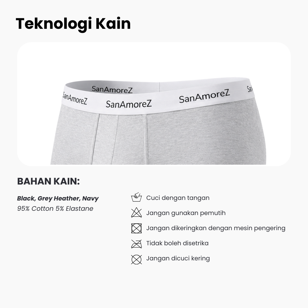Damar Celana Dalam Katun Pria 3Pcs