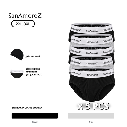 RUST Boxer Brief BIG Sizes 5 Pcs