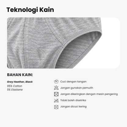 RUST Boxer Brief  Regular Sizes 5 Pcs